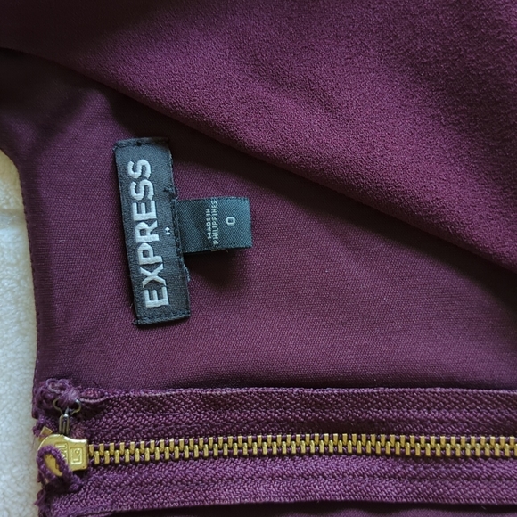 Express cold shoulder midi dress - size 0 - Picture 3 of 11